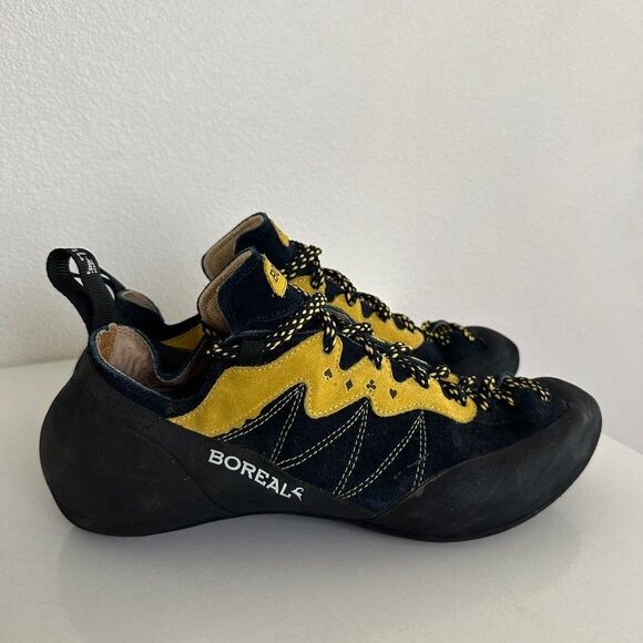 Boreal Fusion S-2 Climbing Shoes Lace Up Yellow Black Downturn Men\'s Size 11.5 main image 5
